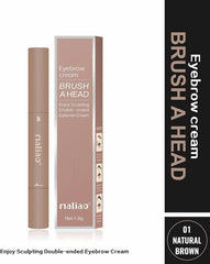 Maliao Eyebrow Cream Brush a Head Enjoy Sculpting Double-ended Eyebrow Cream 1.8g