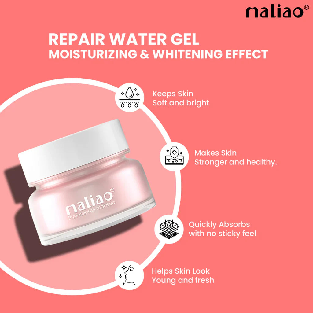 Maliao Repair Water Gel Moisturizer – Hydrating and Whitening Face Gel for All Skin Types,50g