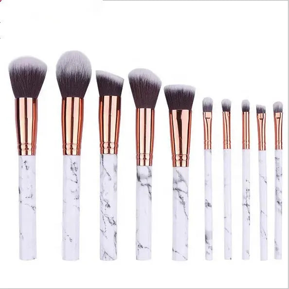 BH Cosmetics Signature Marble & Rose Gold Brush Set