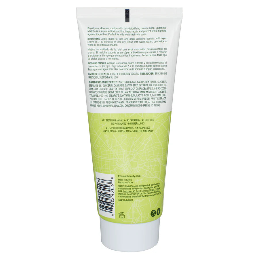 Freeman Exotic Blends Detoxifying Japanese Matcha Cream Mask 75ml