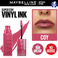 Original Maybelline Superstay Vinyl Ink Liquid Lipstick - Coy 20