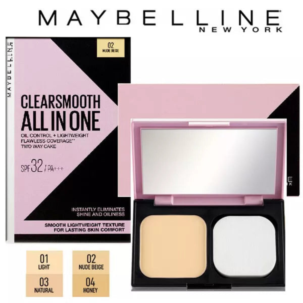 Original Maybelline Clear Smooth All in One Compact Powder