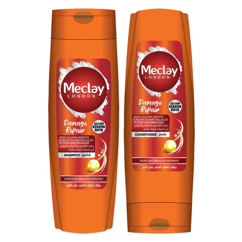Meclay London Damage Repair Shampoo - 185ml + Conditioner - 180ml Pair Box