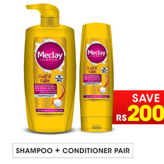Meclay London Soft & Silky Shampoo - 660ml + Conditioner Pair Box (Save Rupees 200)