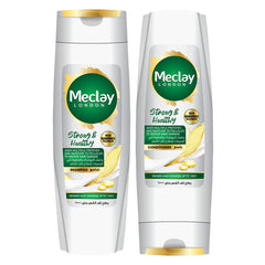 Meclay London Strong & Healthy Shampoo - 185ml + Conditioner - 180ml Pair Box