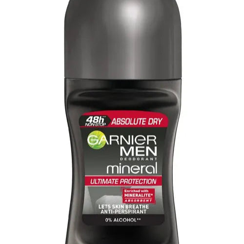 Garnier Mineral Mens Roll On Absolute Dry - 50ml