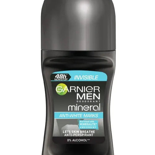 Garnier Mineral Mens Roll On Invisible - 50ml