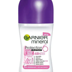 Garnier Mineral Ladies Roll On Protection 6 Cotton Fresh - 50ml