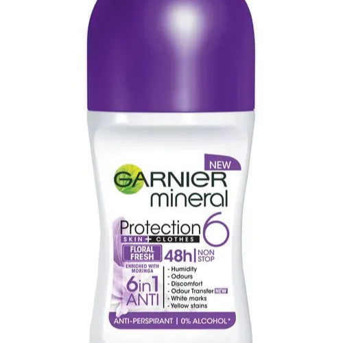 Garnier Mineral Ladies Roll On Protection 6 Floral Fresh - 50ml