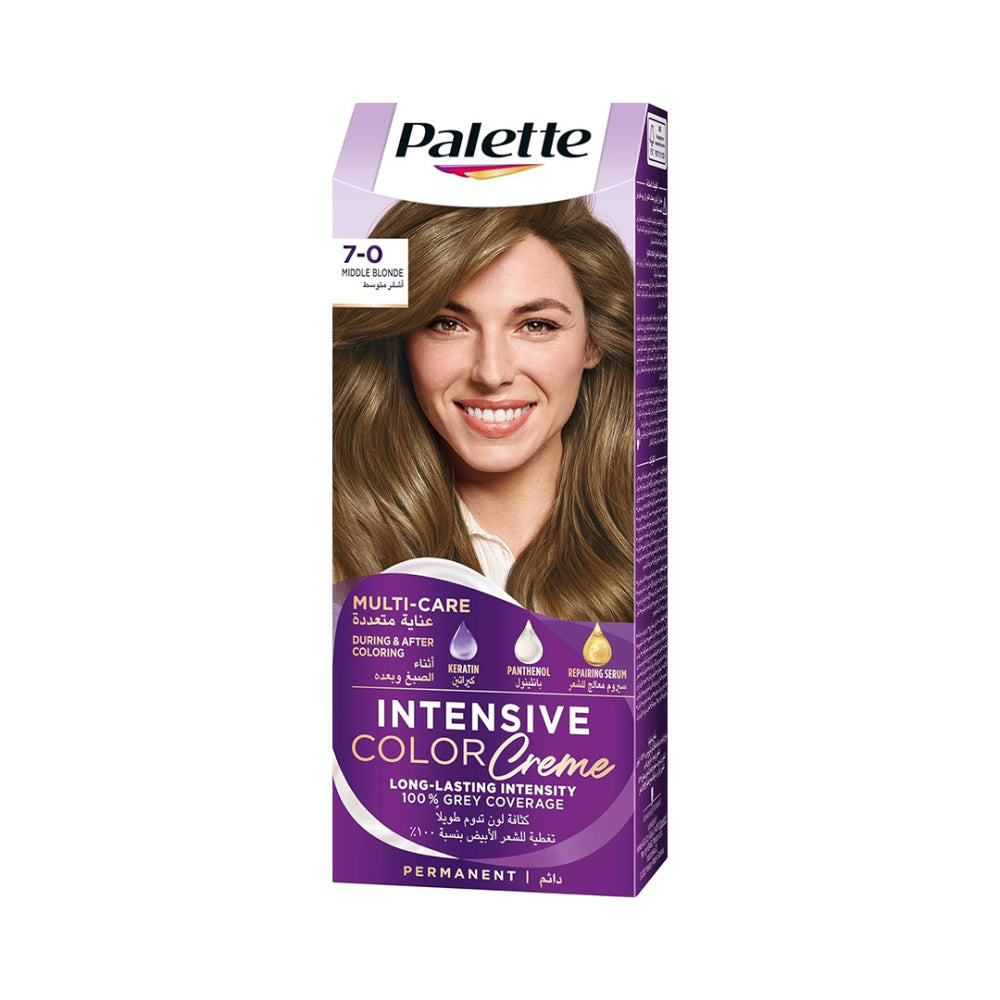 Palette Hair Color 7-0 Medium Blonde  - 50ml
