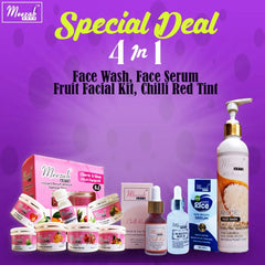 Meezab Arts 4 in 1 Organic Rice Facial Kit