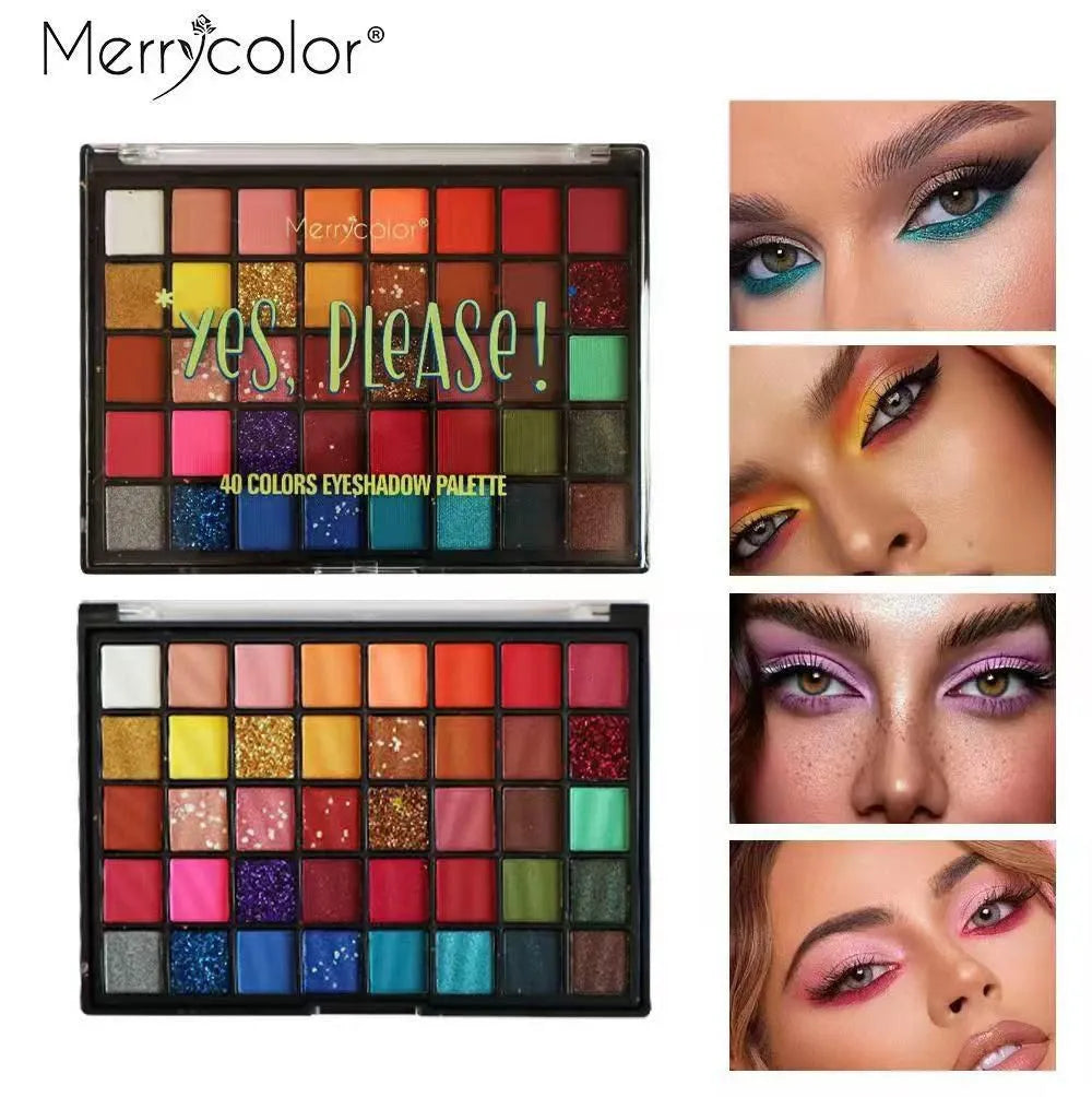 Merrycolor 40 Color Eyeshadow Palette