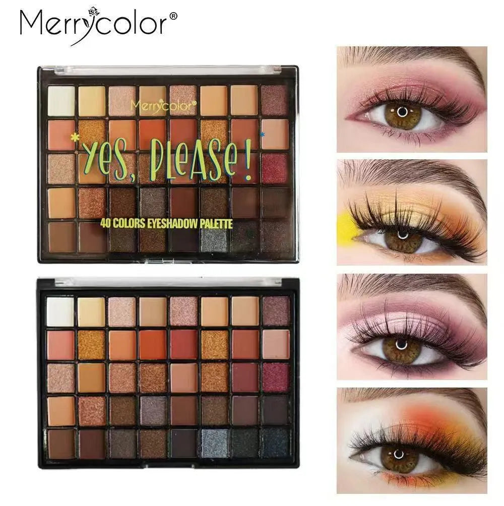 Merrycolor 40 Color Eyeshadow Palette