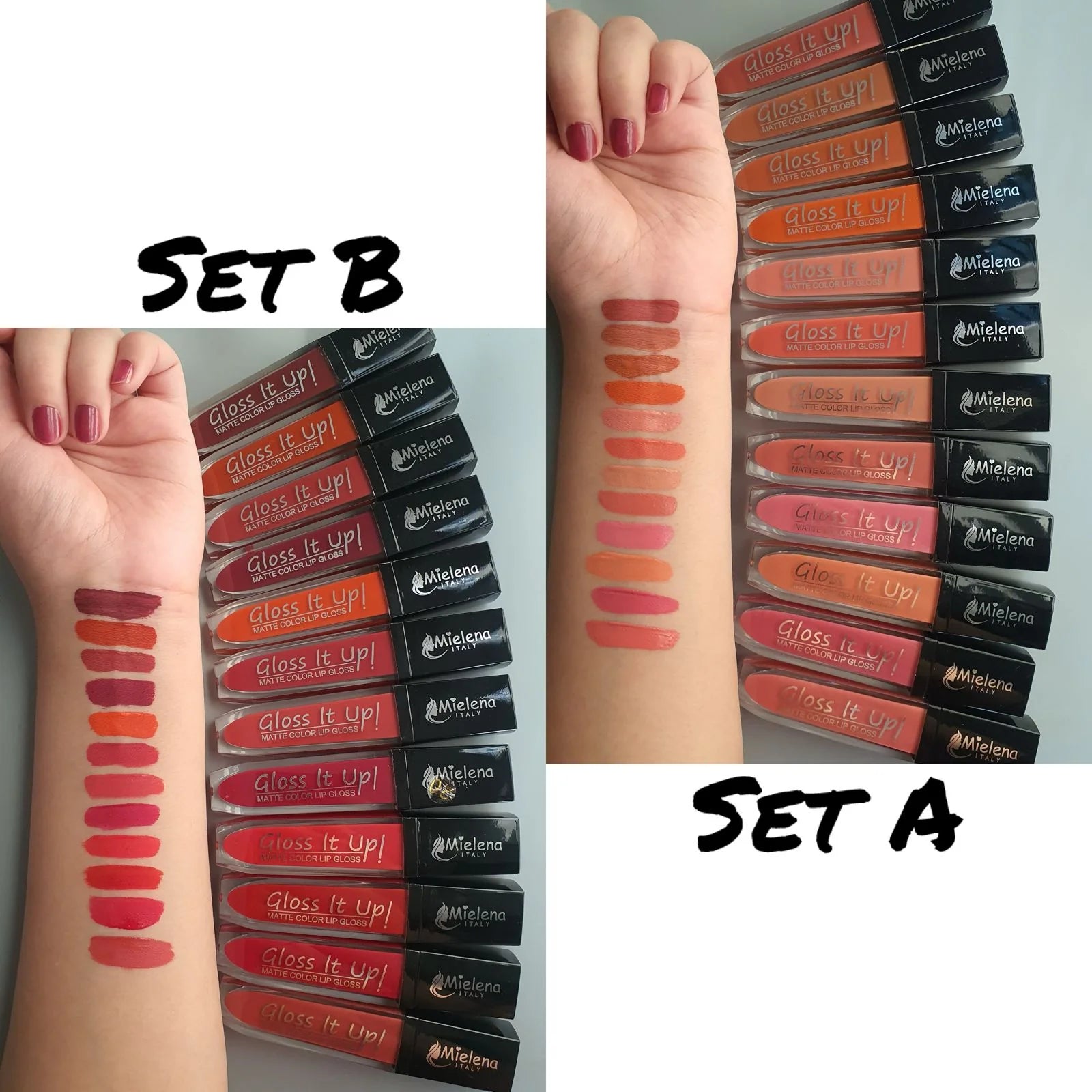 Mielena Gloss it Up Lipgloss - 12 Pcs Set