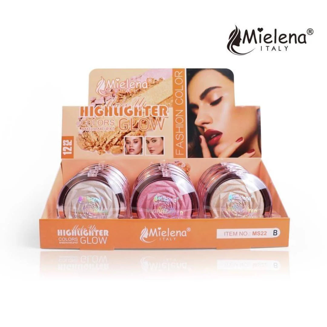 Mielena Italy Fashion Color Makeup Highlighter Glow - MS22B