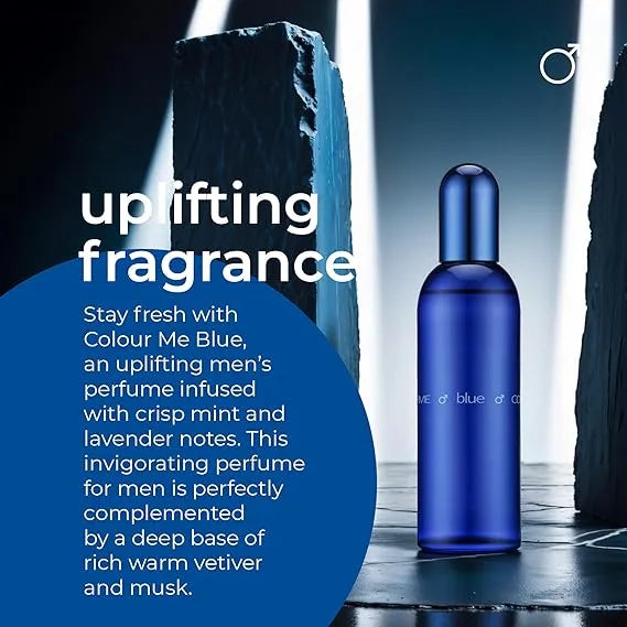 Milton Lloyd Colour Me Perfume Homme Blue For Men EDP - 90ml