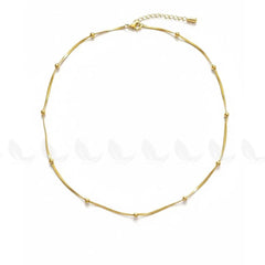 Stainless steel satellite chain necklace