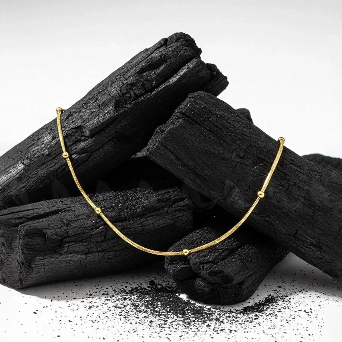 Stainless steel satellite chain necklace
