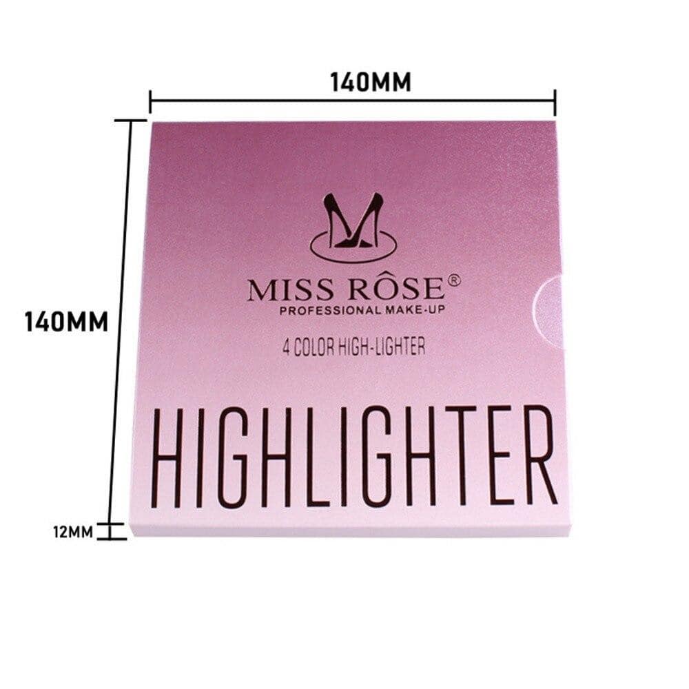 MISS ROSE Highlighter Palette - 4 Color