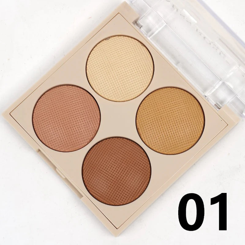 Miss Rose 4 Color Concealer Contour Palette