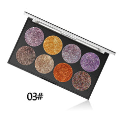 Miss Rose Makeup Palette Glitter - 8 Color