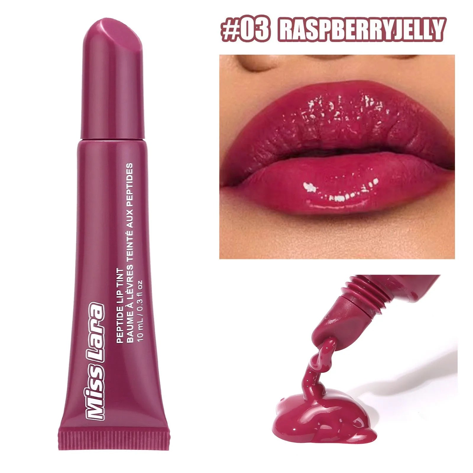 Miss Lara Peptide Lip Tint Plumping Gloss