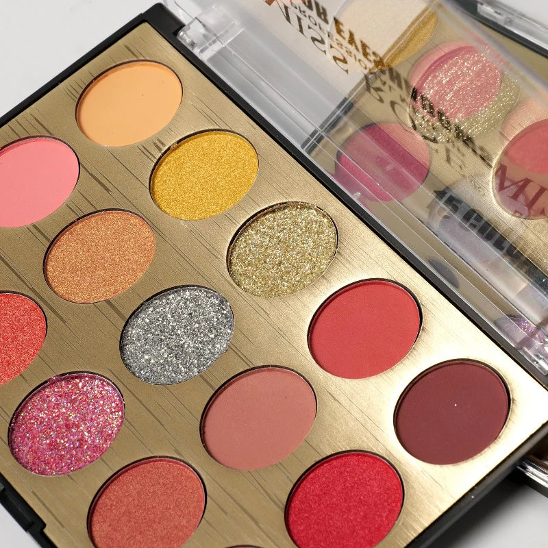 Miss Rose Spectrum Eye Palette - 15 Shades