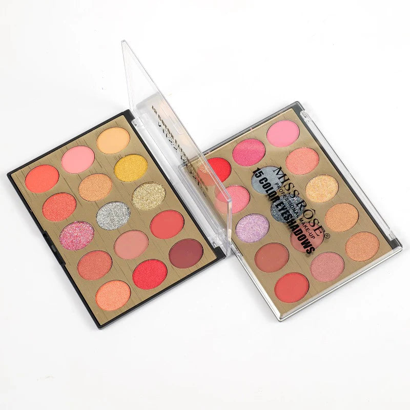 Miss Rose Spectrum Eye Palette - 15 Shades