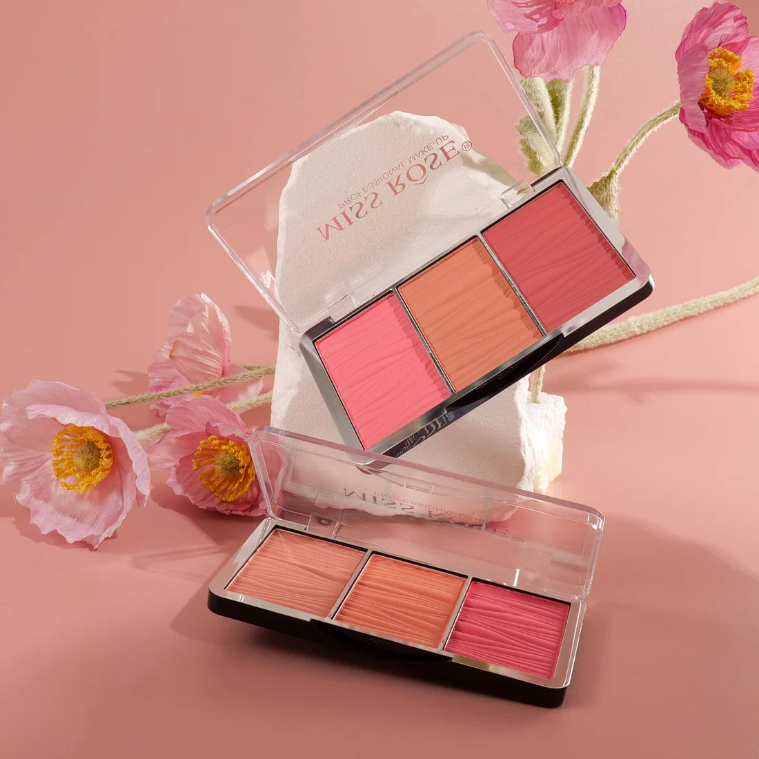 Miss Rose Triple Glow Blush Palette