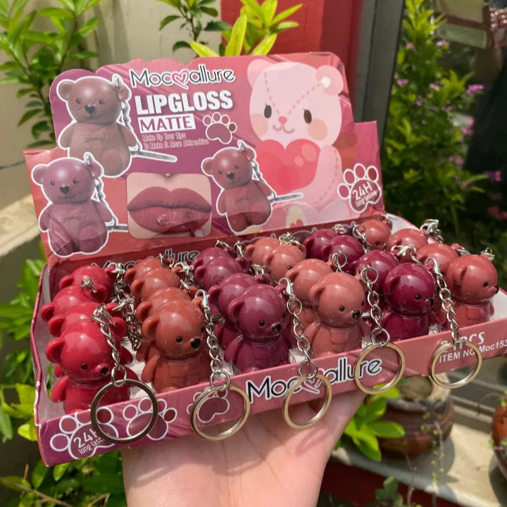 Mocallure - Bear Keychain Matte Lip Gloss