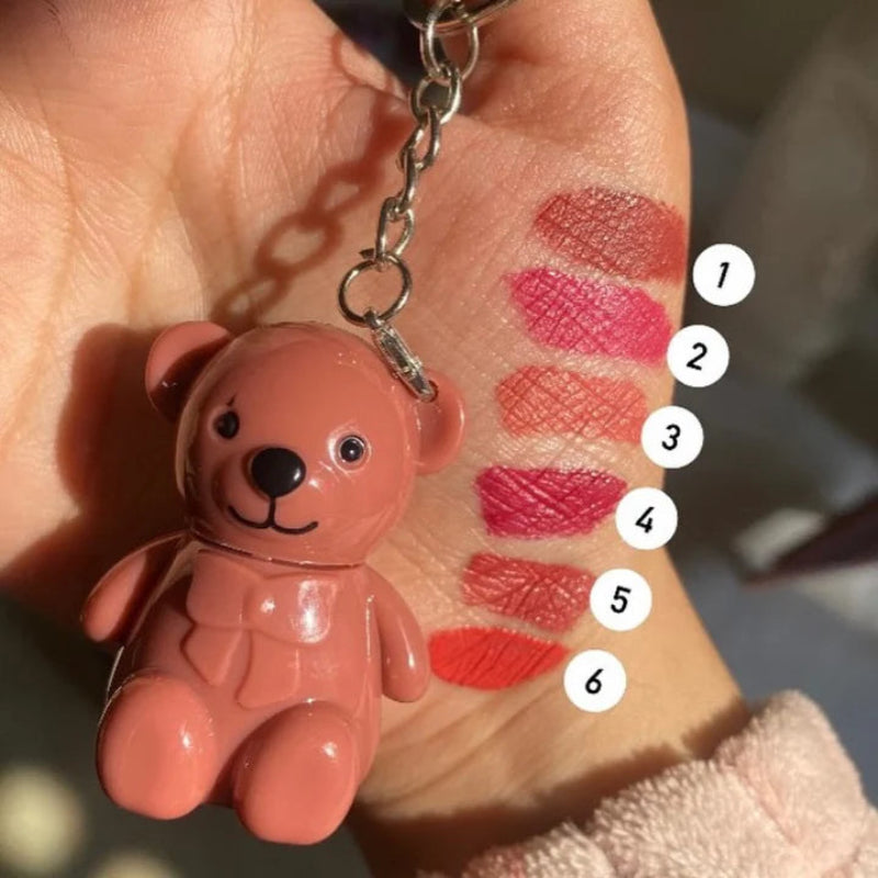 Mocallure - Bear Keychain Matte Lip Gloss