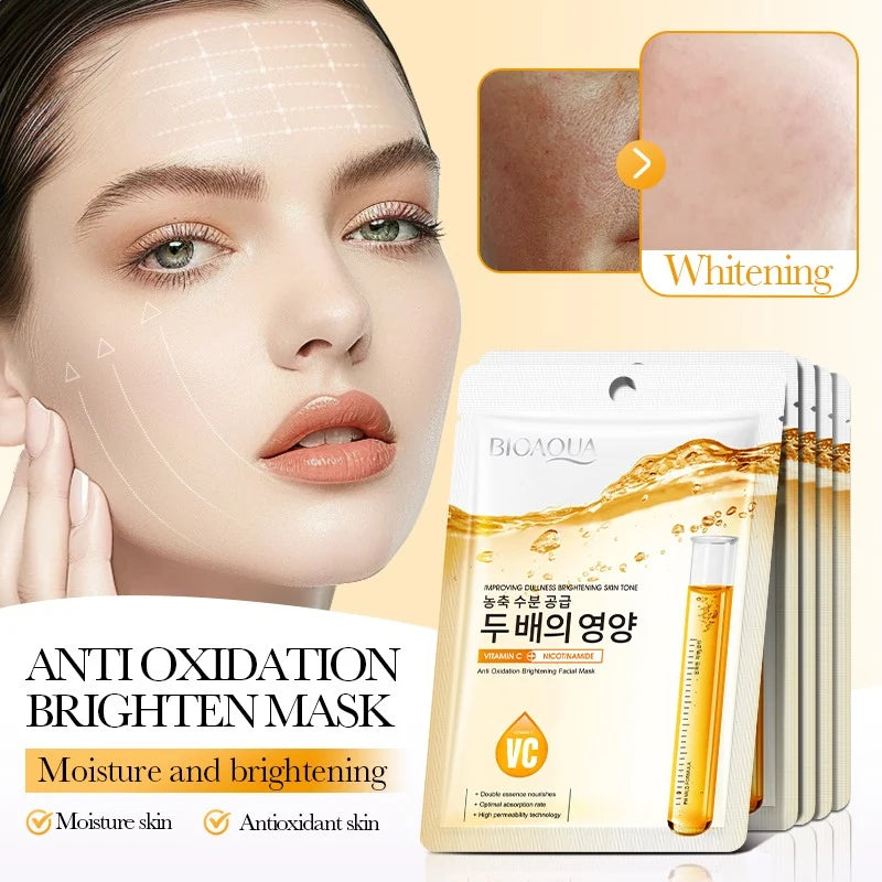 BIOAQUA Vitamin C Nicotinamide Imoroving Dullness Face Sheet Mask - Each