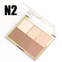 Miss Rose European Style Arch Face Palette - 6 color
