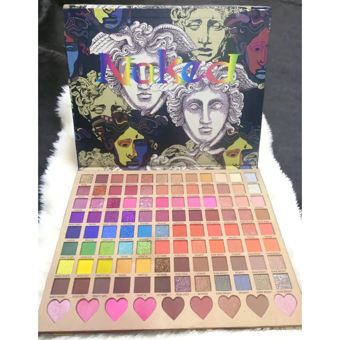 105 Color Naked Glitter Blusher Eyeshadow Palette