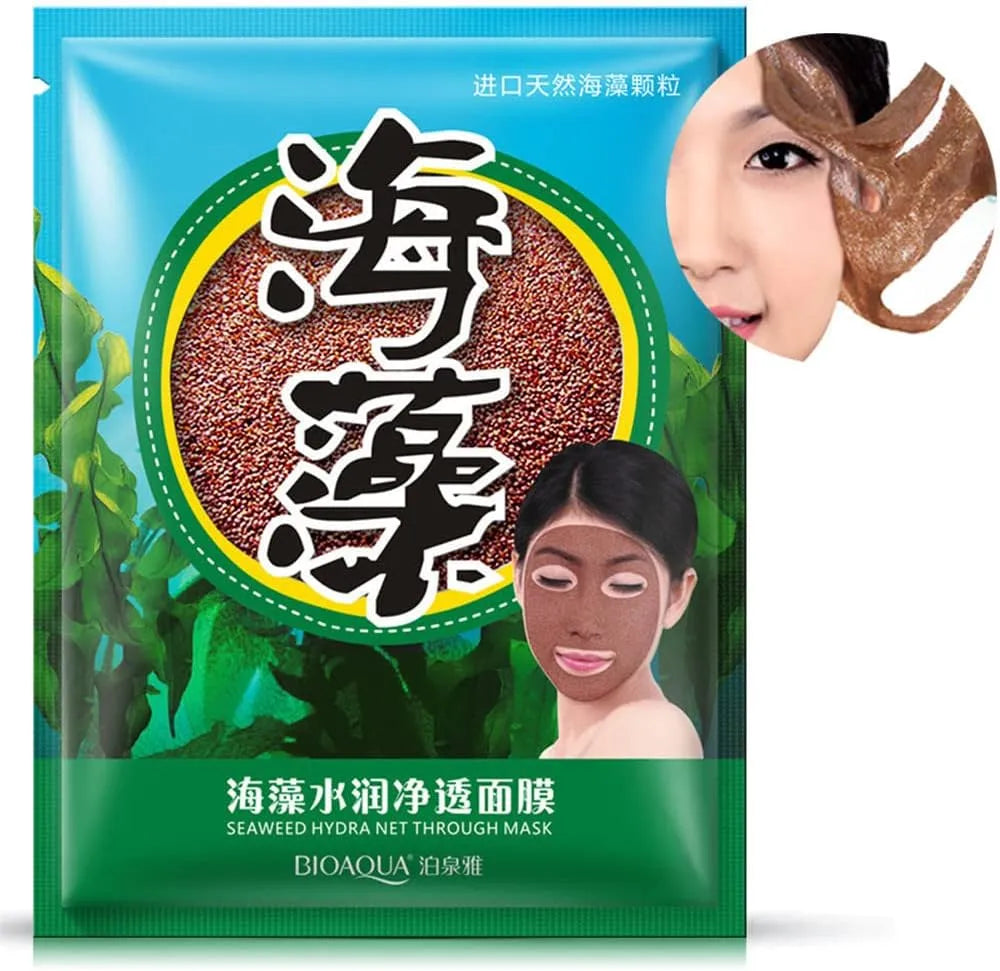 Bioaqua Natural Seaweed Moisturising Hydrating Contractive Pore Algae Seed Face Mask