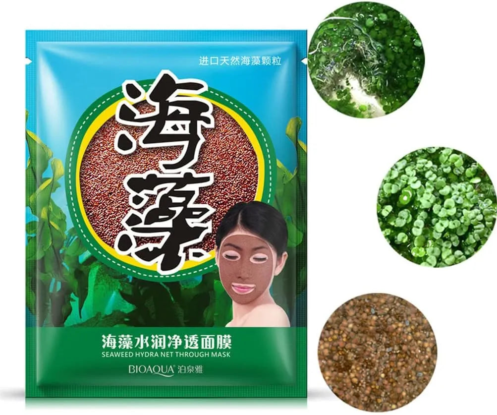 Bioaqua Natural Seaweed Moisturising Hydrating Contractive Pore Algae Seed Face Mask