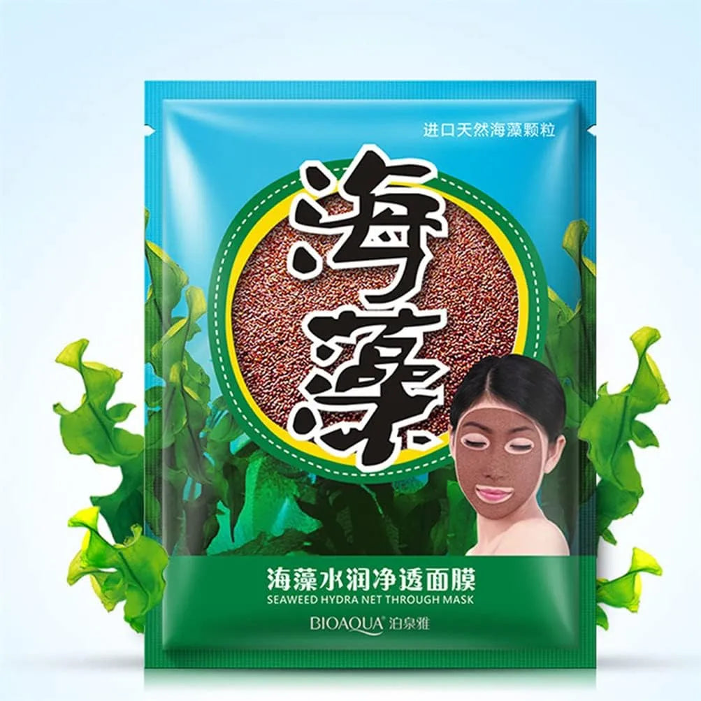 Bioaqua Natural Seaweed Moisturising Hydrating Contractive Pore Algae Seed Face Mask