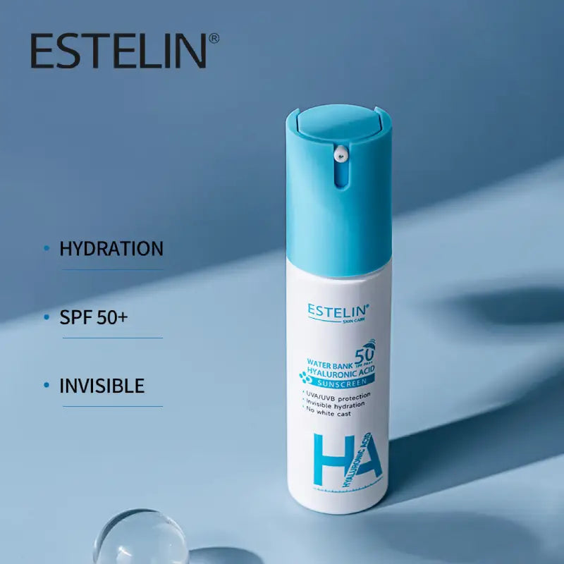 Estelin Water Bank Hyaluronic Acid Sunscreen Spf 50 Pa+++ UVA/UVB Protection - 60g