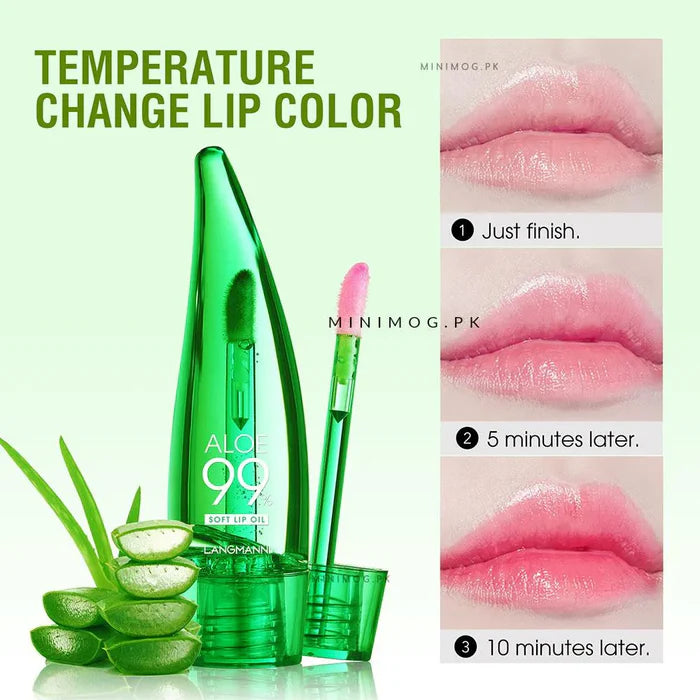New Aloe vera Soothing Gel Color Changing lip gloss