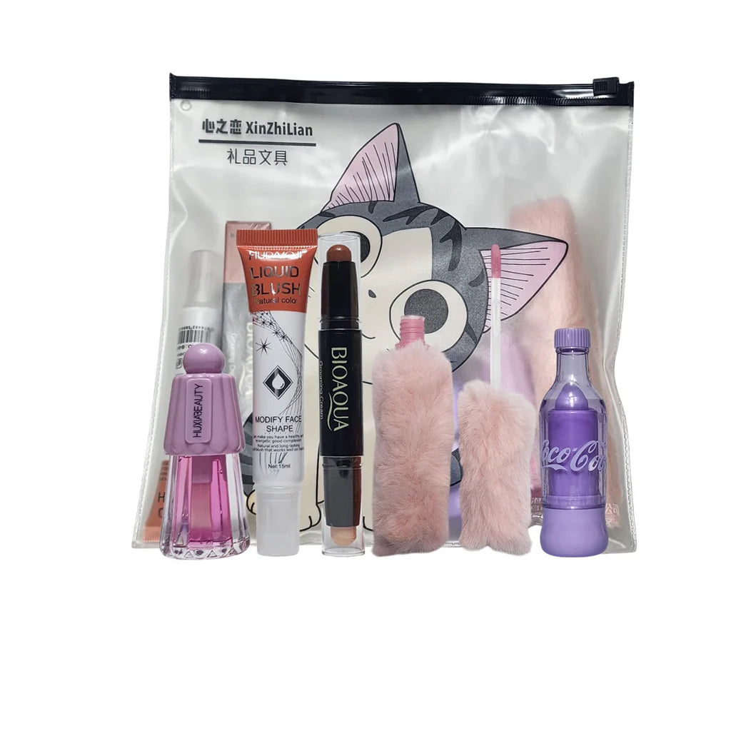 New Pack of 5 Makeup deal with cosmetics bag