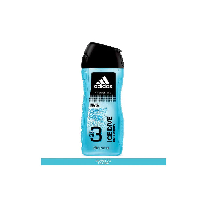Adidas Ice Dive 3-in-1 Shower Gel (250ml)