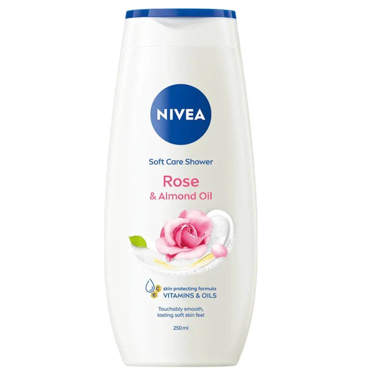 Nivea Shower Cream Rose & Almond Oil - 250ml