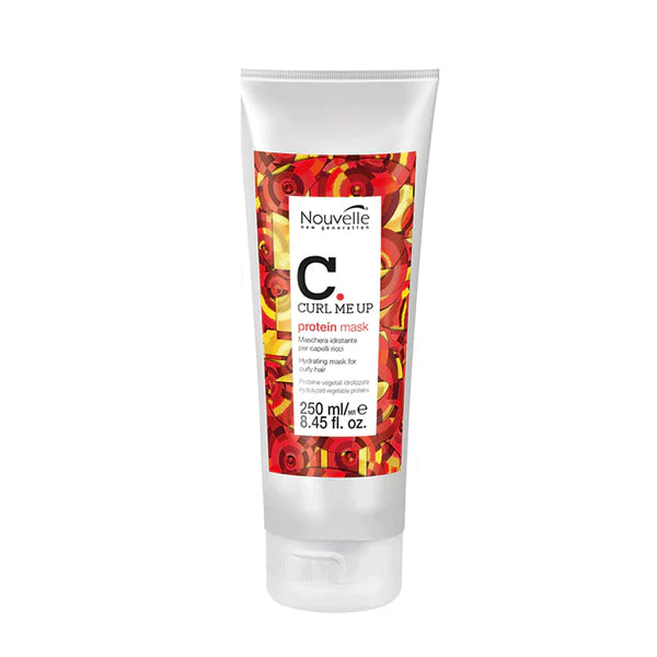 Nouvelle Curl Up Protein Mask For Dry Curl Hair - 250ml - Made in Italy