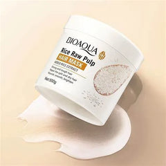 BIOAQUA Rice Raw Pulp Hair Mask For Dry &amp; Damaged Hair - 500g