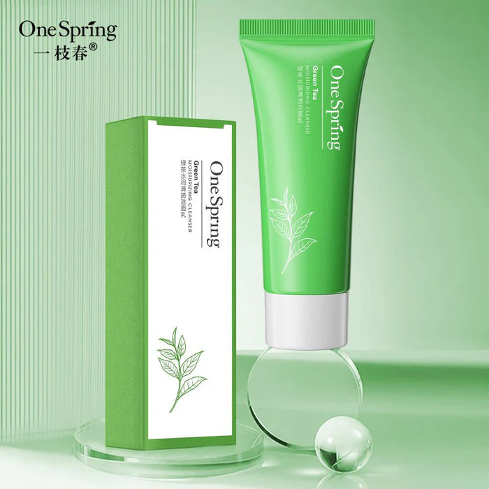 ONESPRING Green Tea Moisturizing Refreshing Oil Control , Blackhead Cleanser - 100g