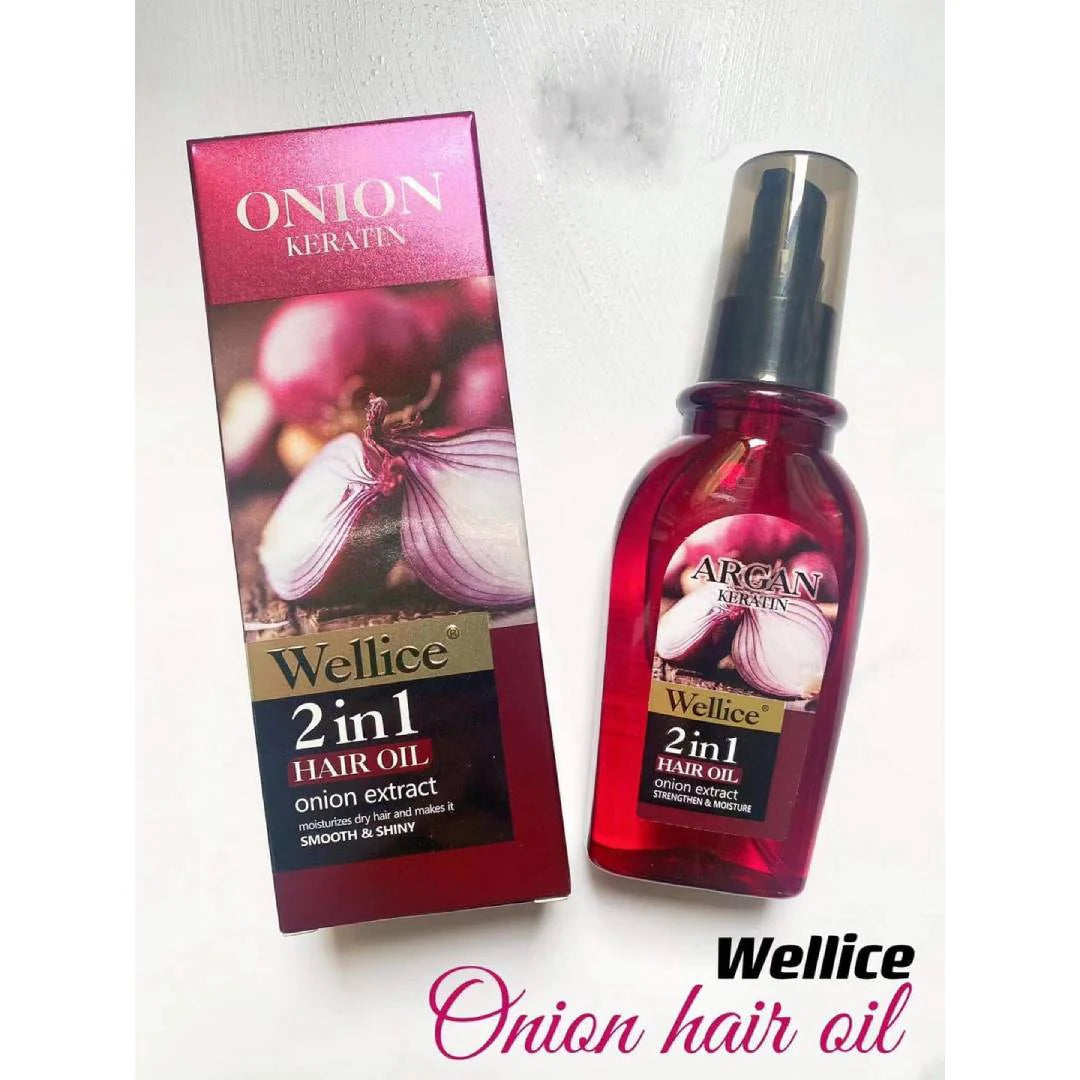 Wellice Onion Keratin 2in1 Hair Oil Onion Extract