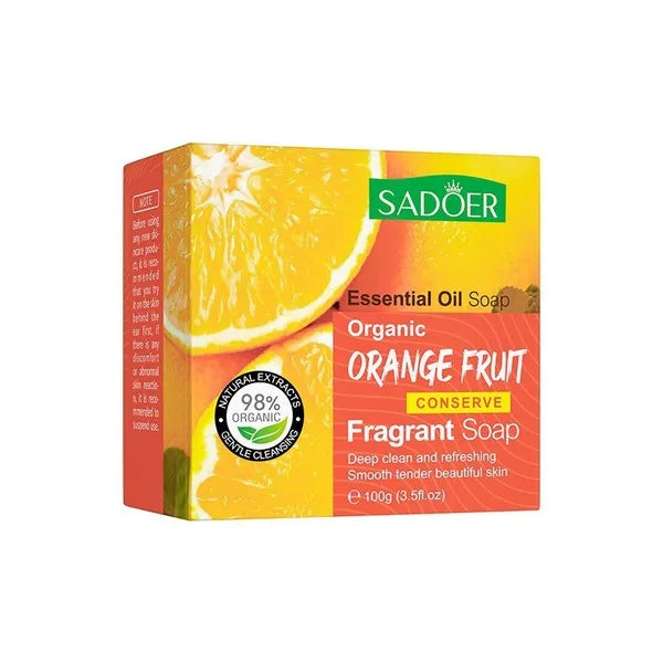 Sadoer Organic Orange Fruit Facial Soap  - 100g