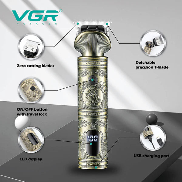 VGR V-962 Metal Professional Hair & Beard Clipper For Men