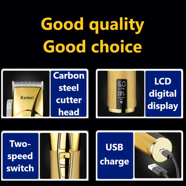 Original kemei km-5096 adjustable powerful 2-speed hair trimmer