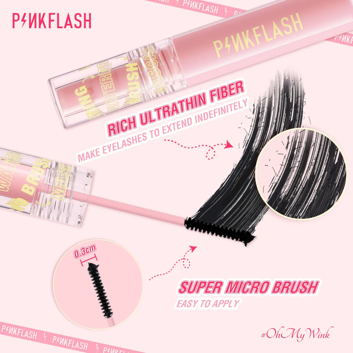 PINKFLASH Limitless Eyelash Fiber-Filled Mascara